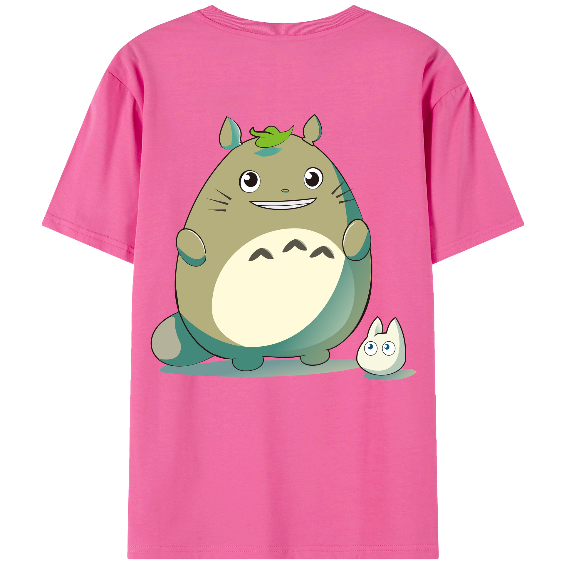 （画像用） となりのトトロ 草壁メイ 草壁サツキ My Neighbor Totoro Satsuki Kusakabe Mei Kusakabe レディース半袖Tシャツ(バックプリント)